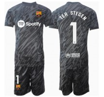 Barcelona Ter Stegen #1 Bramkarskie Koszulka Trzecia dzieci 2024-25 Krótki Rękaw (+ krótkie spodenki)